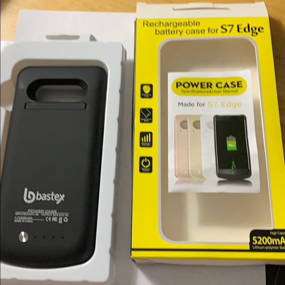 Rechargeable battery case for S7 Edge